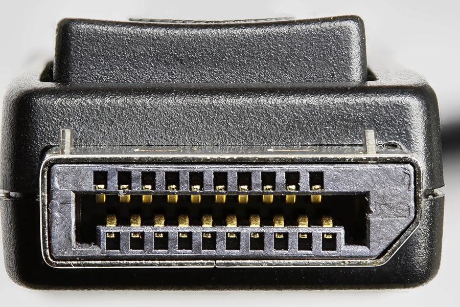Photo d’un connecteur DisplayPort