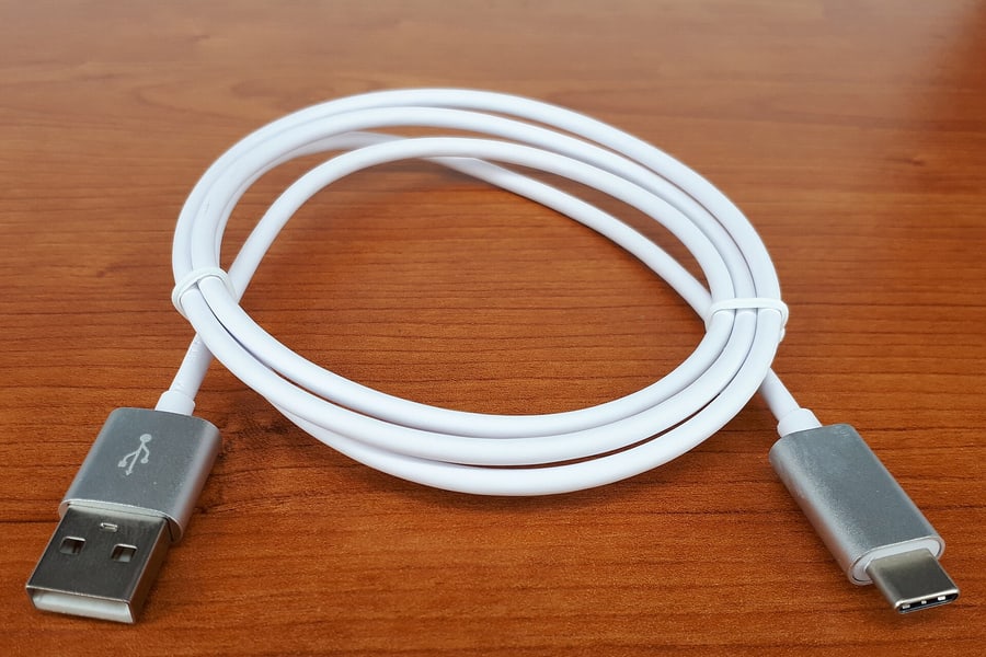Photo d’un câble USB-C